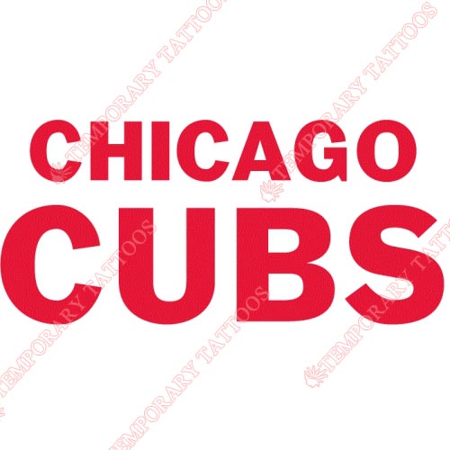 Chicago Cubs Customize Temporary Tattoos Stickers NO.1491
